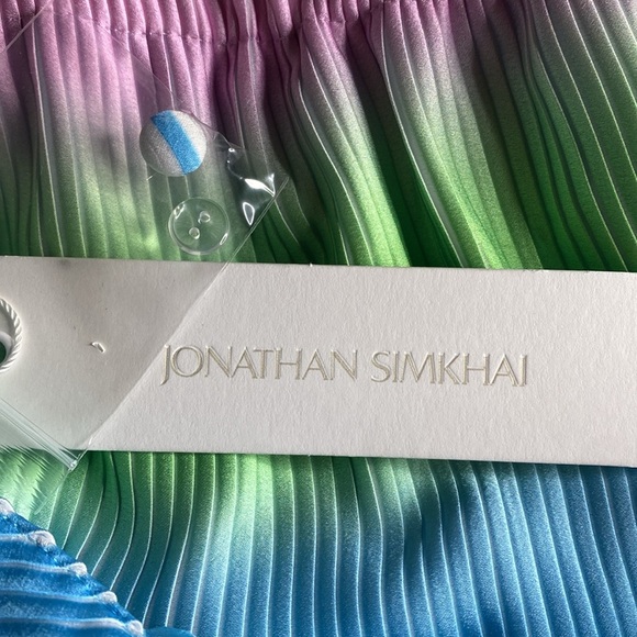 Jonathan SIMKHAI Braelynn Ombre‎ Plisse Cut Out Mini Dress NWT - Picture 8 of 8